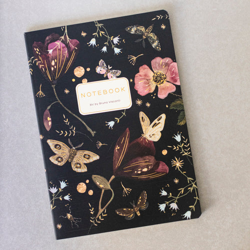 A5 Notebook - Butterflies and Night Flowers