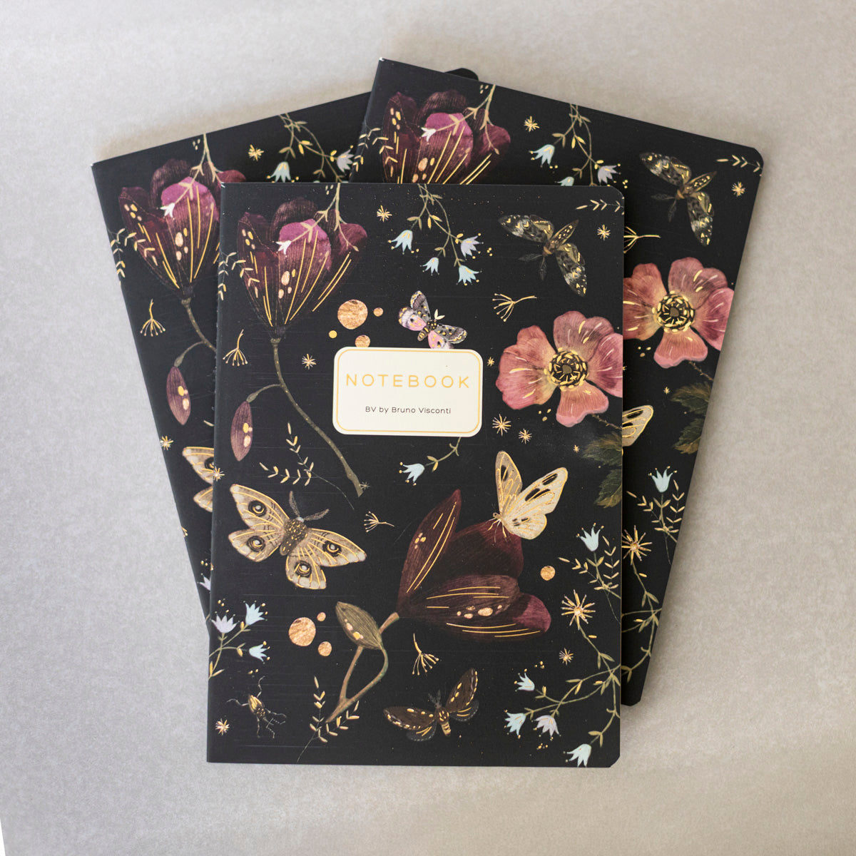 A5 Notebook - Butterflies and Night Flowers