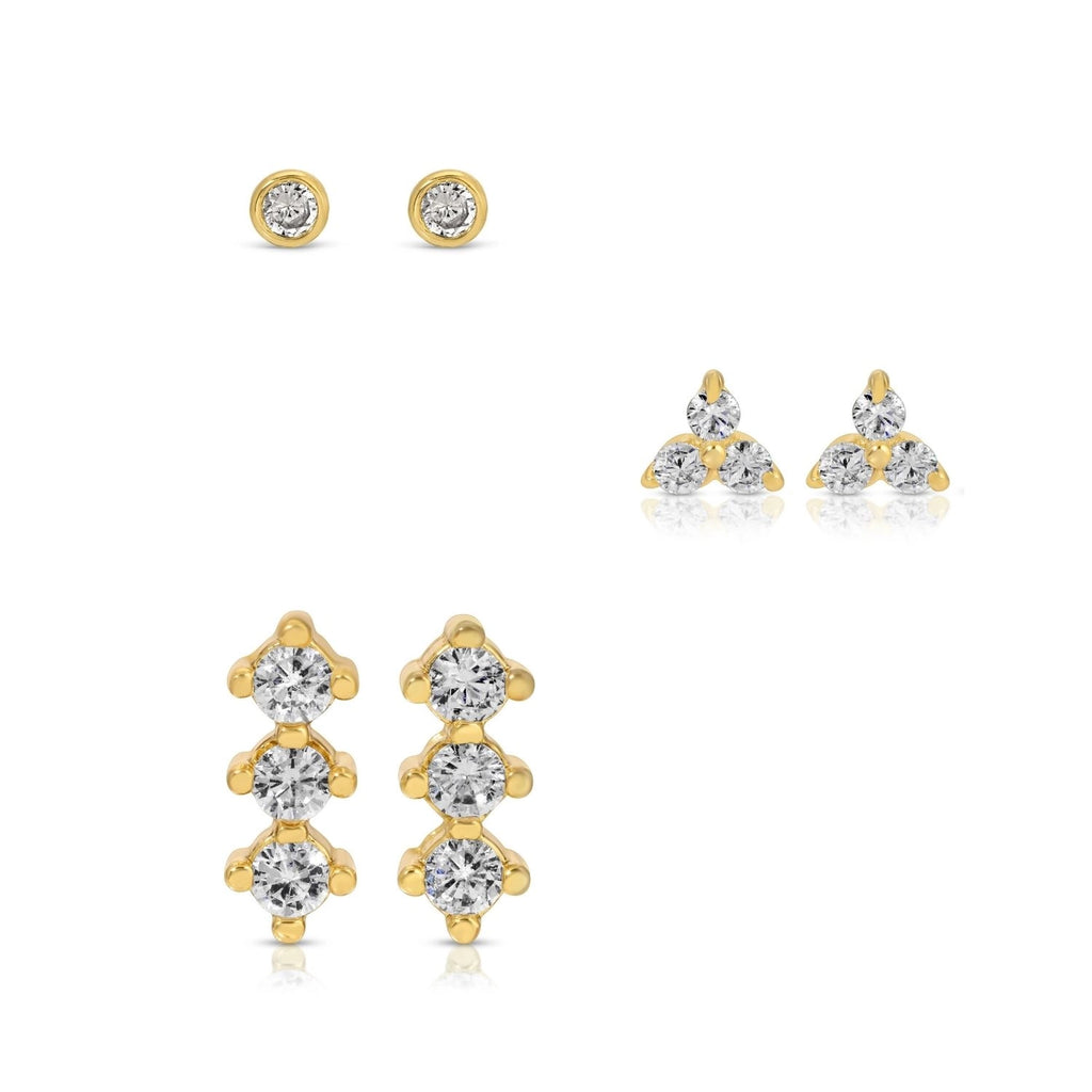 Curated Velvet Stud Set: 3 Trending Styles
