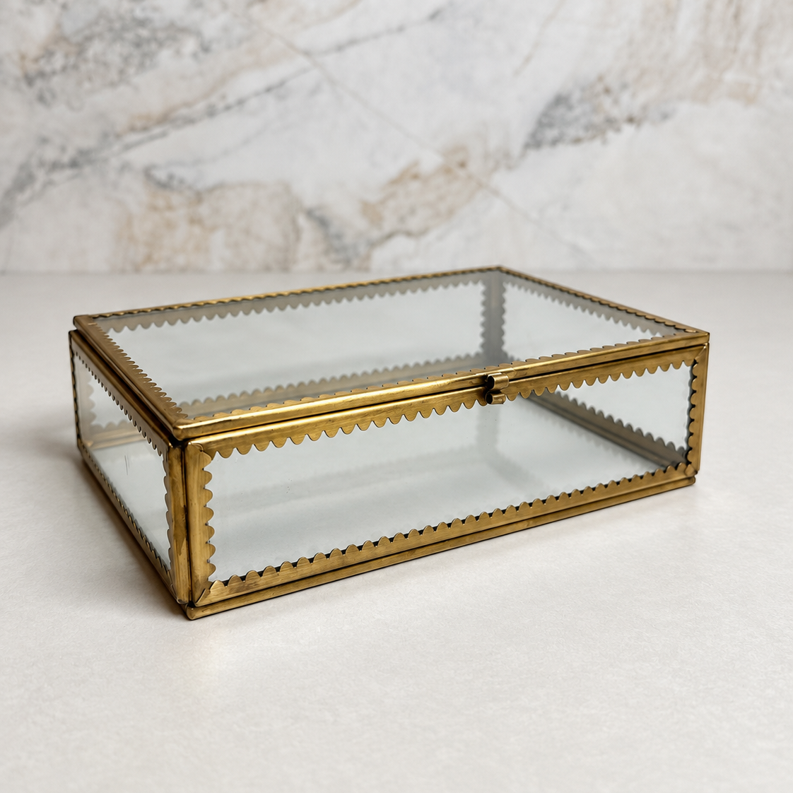 Antique Brass Display Box