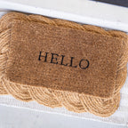 Hello Coir Doormat