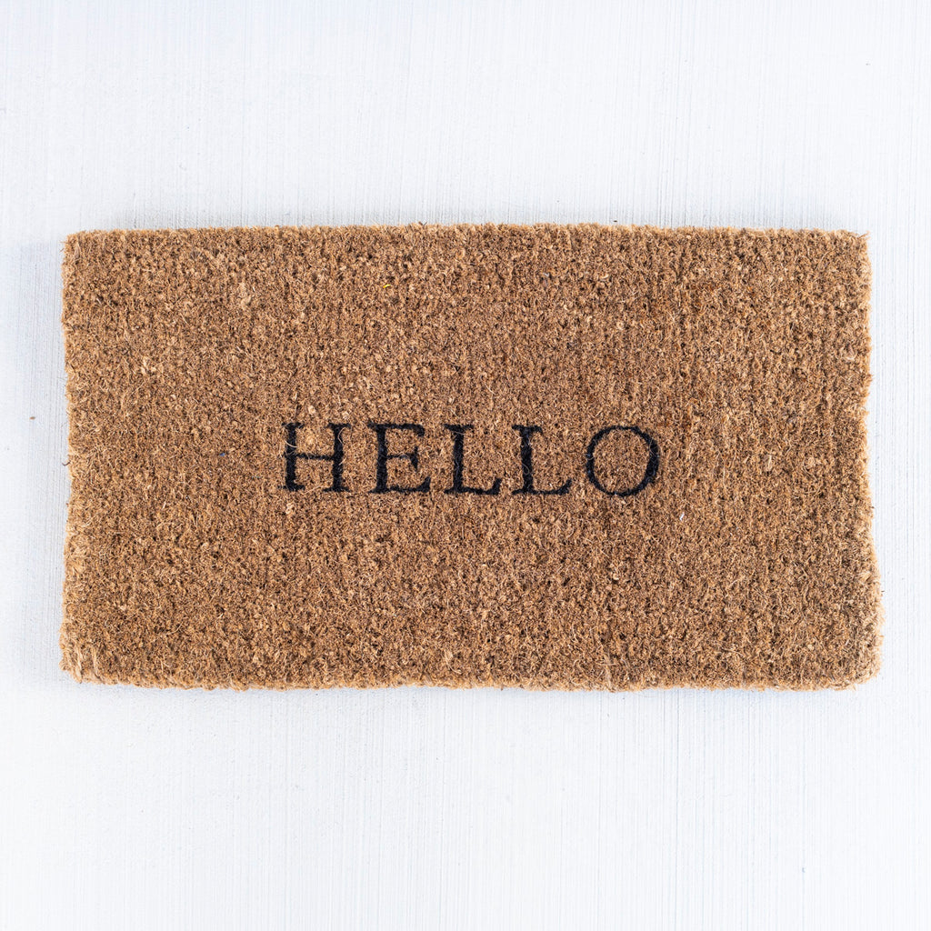 Hello Coir Doormat