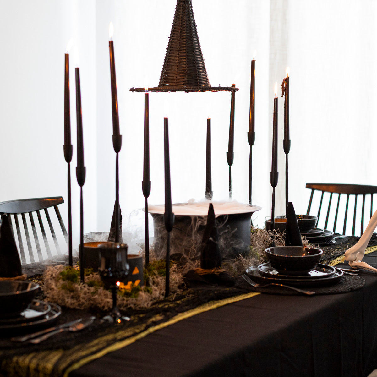 Forged Metal Taper Candle Holder