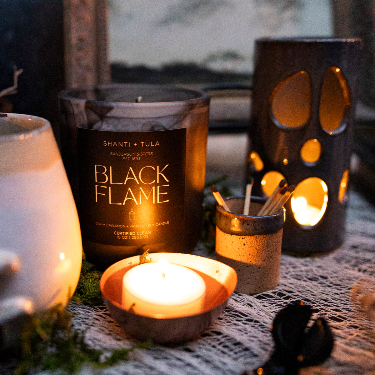 Black Flame Candle