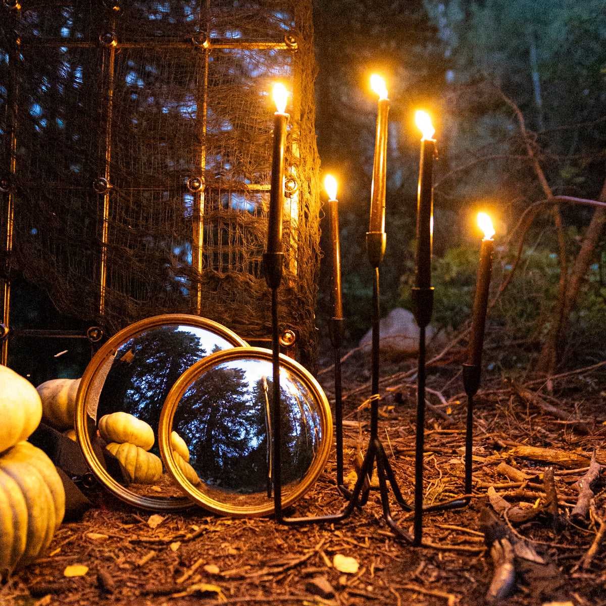 Forged Metal Taper Candle Holder